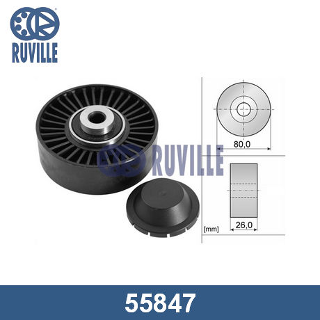 55847 RUVILLE RUVILLE  Обводной ролик приводного ремня; Паразитный ролик