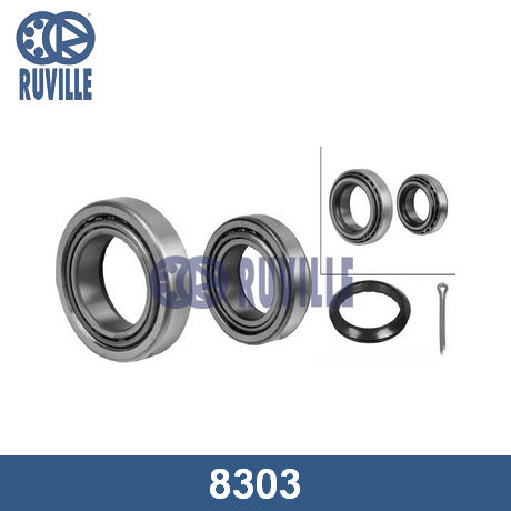8303 RUVILLE RUVILLE  Ступица колеса; Подшипник ступицы колеса (комплект)