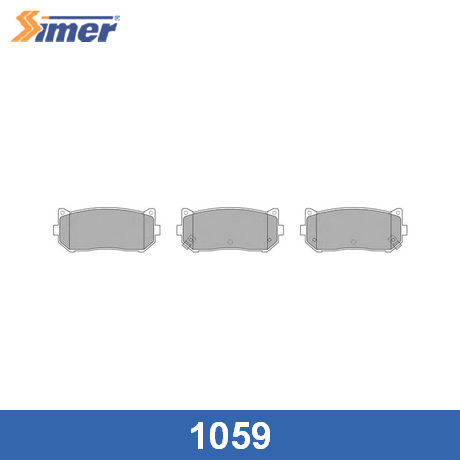 1059 SIMER  Комплект тормозных колодок, дисковый тормоз