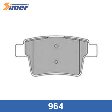 964 SIMER  Комплект тормозных колодок, дисковый тормоз