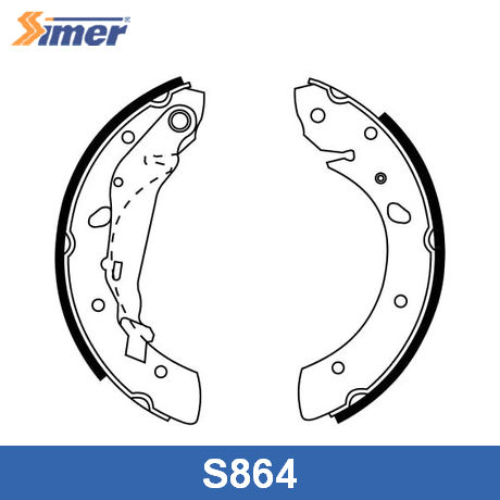 S864 SIMER  Комплект тормозных колодок