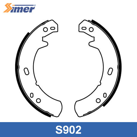 S902 SIMER  Комплект тормозных колодок