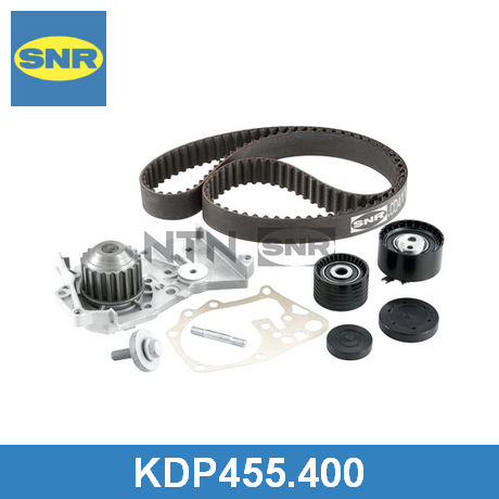 KDP455.400 SNR SNR  Комплект ремня ГРМ с водяным насосом; Ремень ГРМ в комплекте с водяным насосом;
