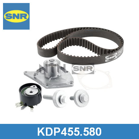 KDP455.580 SNR SNR  Комплект ремня ГРМ с водяным насосом; Ремень ГРМ в комплекте с водяным насосом;