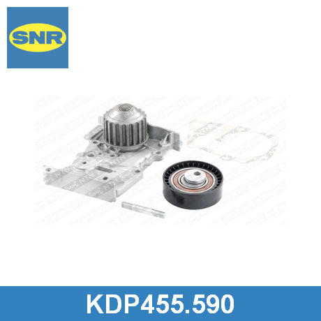 KDP455.590 SNR SNR  Комплект ремня ГРМ с водяным насосом; Ремень ГРМ в комплекте с водяным насосом;