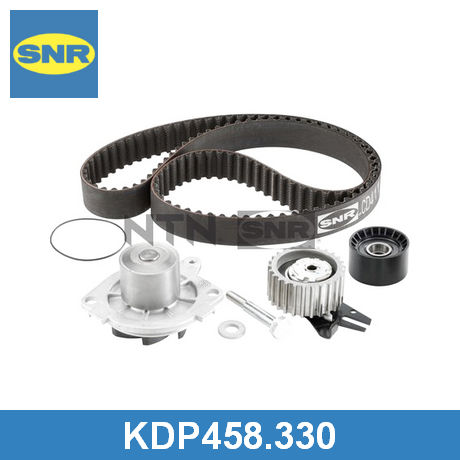 KDP458.330 SNR SNR  Комплект ремня ГРМ с водяным насосом; Ремень ГРМ в комплекте с водяным насосом;