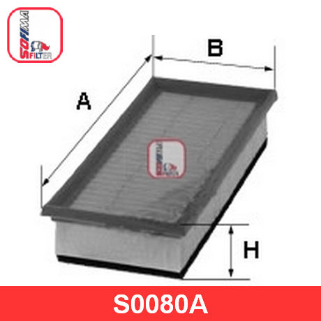 S 0080 A SOFIMA  Воздушный фильтр