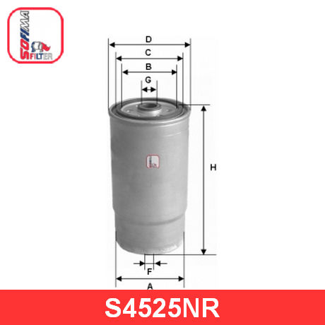 S 4525 NR SOFIMA  Топливный фильтр