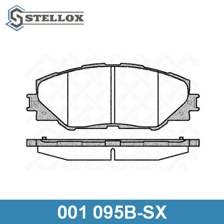 001 095B-SX STELLOX  Комплект тормозных колодок, дисковый тормоз