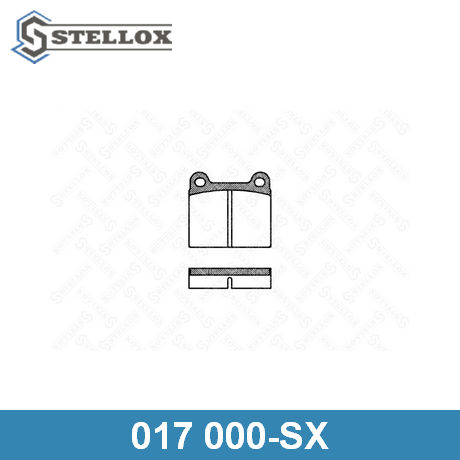 017 000-SX STELLOX  Комплект тормозных колодок, дисковый тормоз