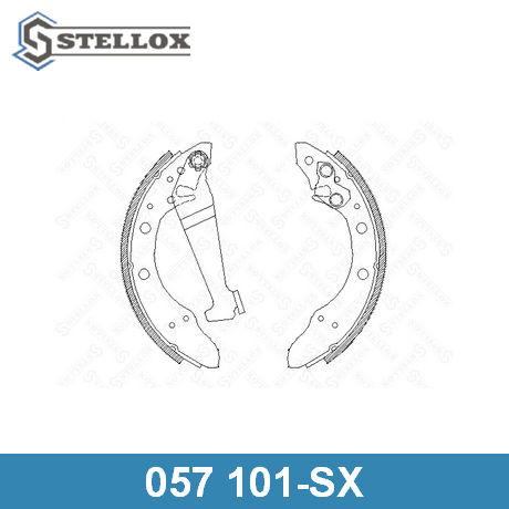 057 101-SX STELLOX  Комплект тормозных колодок