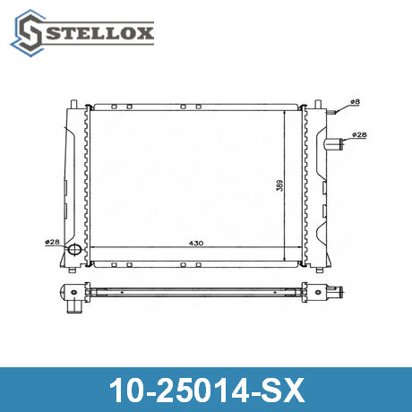 10-25014-SX STELLOX  Радиатор, охлаждение двигателя