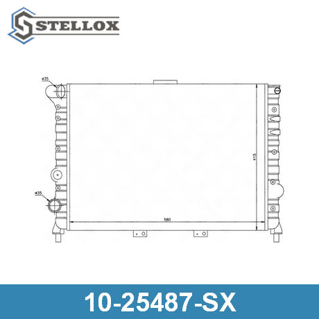 10-25487-SX STELLOX STELLOX  Радиатор охлаждения двигателя; Основной радиатор двигателя