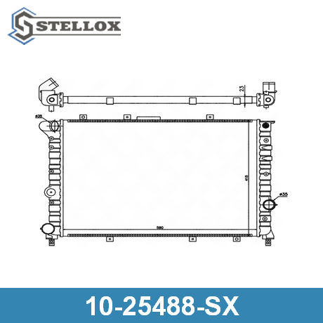 10-25488-SX STELLOX STELLOX  Радиатор охлаждения двигателя; Основной радиатор двигателя