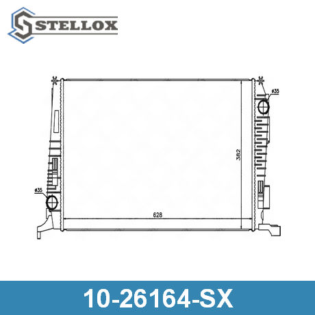 10-26164-SX STELLOX STELLOX  Радиатор охлаждения двигателя; Основной радиатор двигателя
