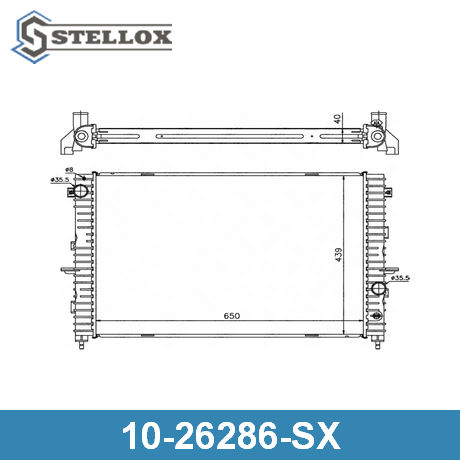 10-26286-SX STELLOX  Радиатор, охлаждение двигателя