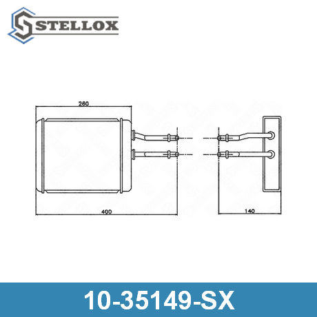 10-35149-SX STELLOX  Теплообменник, отопление салона
