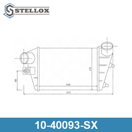 10-40093-SX STELLOX  Интеркулер