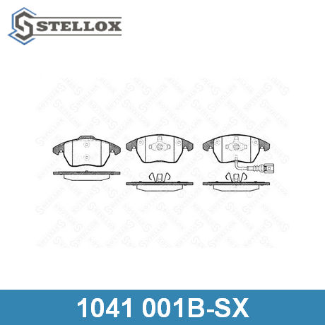 1041 001B-SX STELLOX  Комплект тормозных колодок, дисковый тормоз