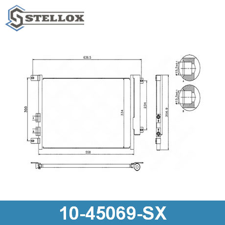 10-45069-SX STELLOX  Конденсатор, кондиционер