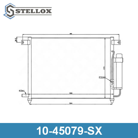 10-45079-SX STELLOX  Конденсатор, кондиционер