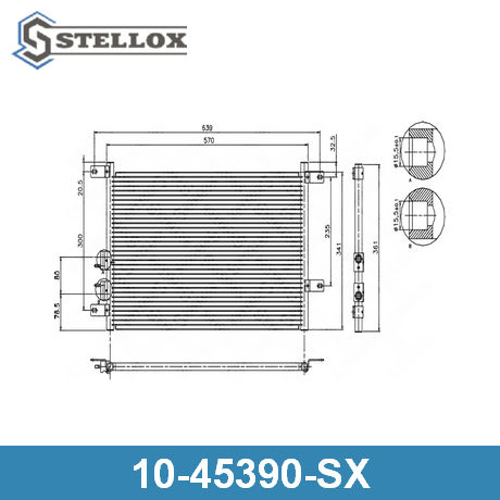 10-45390-SX STELLOX  Конденсатор, кондиционер