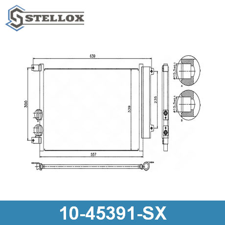 10-45391-SX STELLOX  Конденсатор, кондиционер