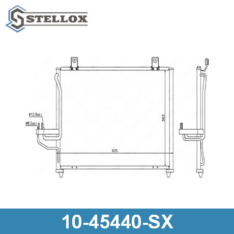 10-45440-SX STELLOX  Конденсатор, кондиционер