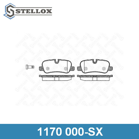 1170 000-SX STELLOX  Комплект тормозных колодок, дисковый тормоз