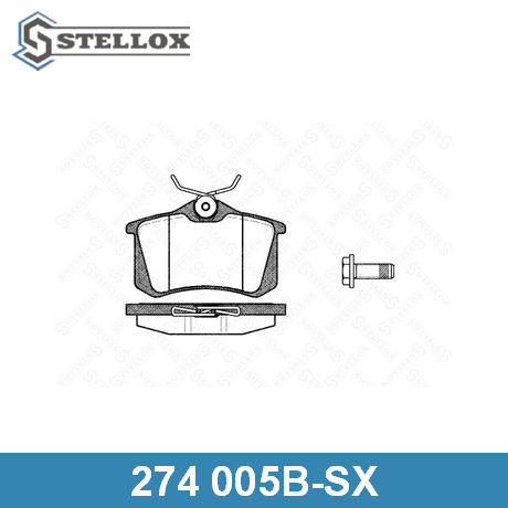 274 005B-SX STELLOX  Комплект тормозных колодок, дисковый тормоз