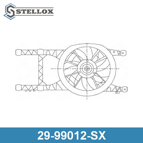 29-99012-SX STELLOX  Вентилятор, охлаждение двигателя