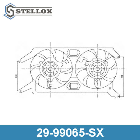 29-99065-SX STELLOX  Вентилятор, охлаждение двигателя