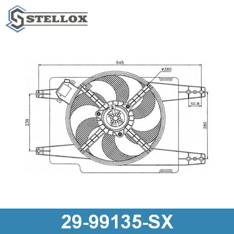 29-99135-SX STELLOX  Вентилятор, охлаждение двигателя