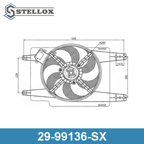 29-99136-SX STELLOX STELLOX  Вентилятор охлаждения двигателя