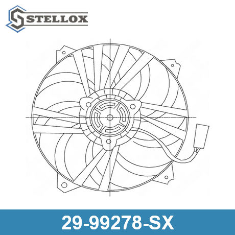 29-99278-SX STELLOX  Вентилятор, охлаждение двигателя