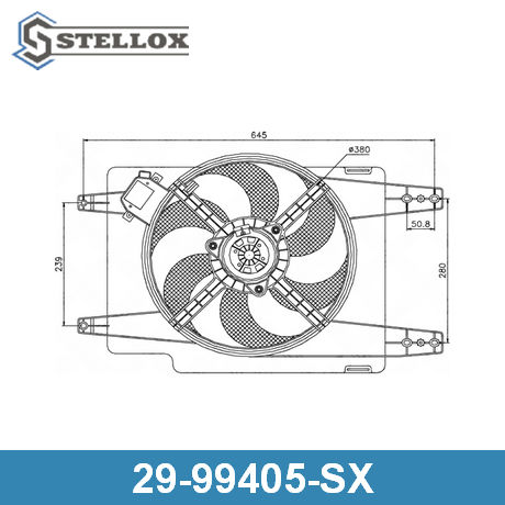 29-99405-SX STELLOX  Вентилятор, охлаждение двигателя