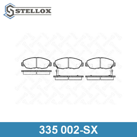 335 002-SX STELLOX  Комплект тормозных колодок, дисковый тормоз