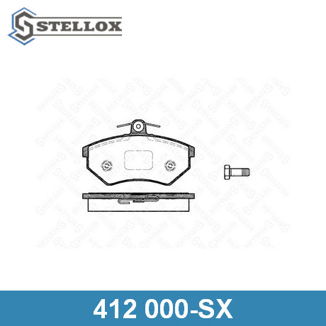 412 000-SX STELLOX  Комплект тормозных колодок, дисковый тормоз