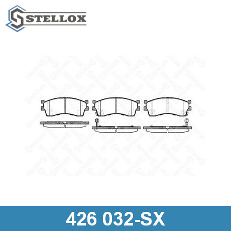 426 032-SX STELLOX  Комплект тормозных колодок, дисковый тормоз