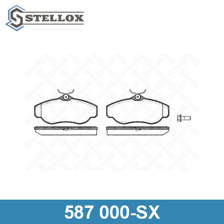 587 000-SX STELLOX  Комплект тормозных колодок, дисковый тормоз