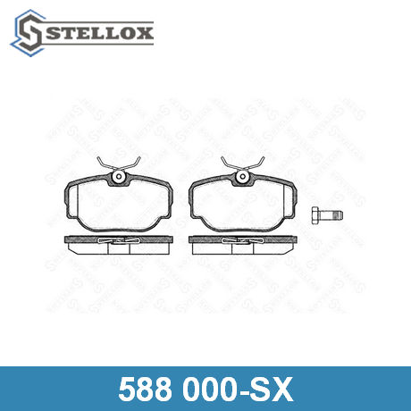588 000-SX STELLOX  Комплект тормозных колодок, дисковый тормоз