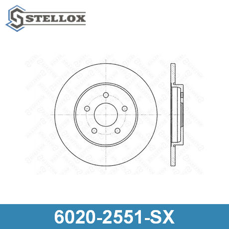 6020-2551-SX STELLOX  Тормозной диск