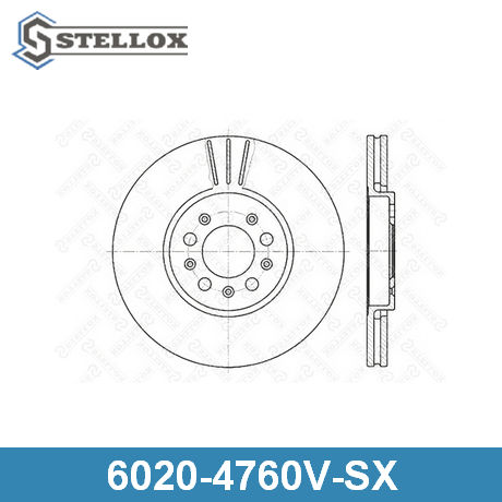 6020-4760V-SX STELLOX  Тормозной диск