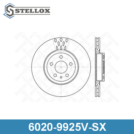 6020-9925V-SX STELLOX STELLOX  Тормозной диск