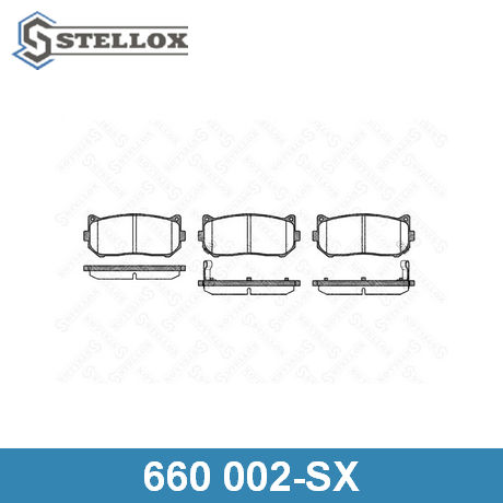 660 002-SX STELLOX  Комплект тормозных колодок, дисковый тормоз