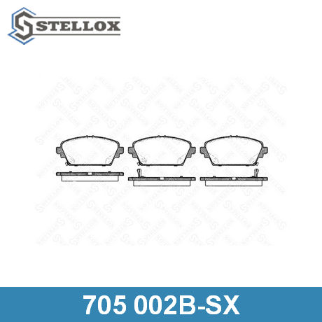 705 002B-SX STELLOX  Комплект тормозных колодок, дисковый тормоз