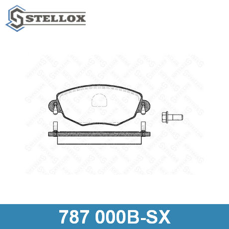 787 000B-SX STELLOX  Комплект тормозных колодок, дисковый тормоз