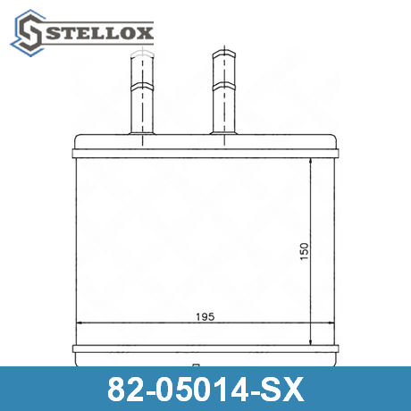 82-05014-SX STELLOX  Теплообменник, отопление салона