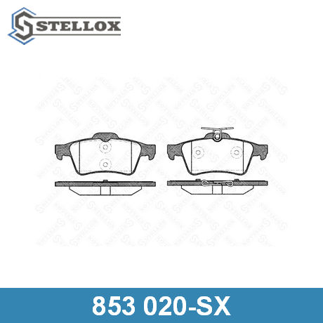 853 020-SX STELLOX STELLOX  Колодки тормозные дисковые комплект
