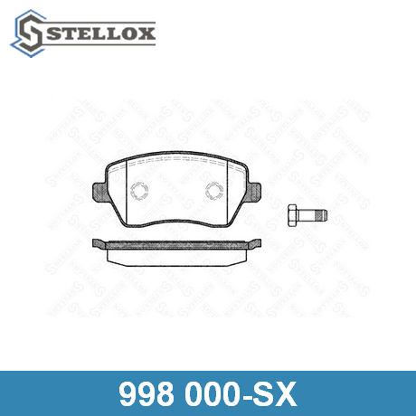 998 000-SX STELLOX STELLOX  Колодки тормозные дисковые комплект